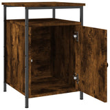 Bedside Cabinet Smoked Oak 40x42x60 cm Engineered Wood - 45-Degree Angle