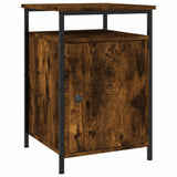 Bedside Cabinets 2 pcs Smoked Oak 40x42x60 cm Engineered Wood - Side View
