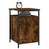 Bedside Cabinets 2 pcs Smoked Oak 40x42x60 cm Engineered Wood - Top-Down View