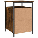 Bedside Cabinets 2 pcs Smoked Oak 40x42x60 cm Engineered Wood - Extra Image