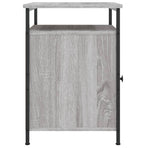 Bedside Cabinet Grey Sonoma 40x42x60 cm Engineered Wood