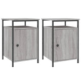 Bedside Cabinets 2 pcs Grey Sonoma 40x42x60 cm Engineered Wood