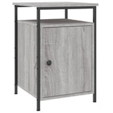 Bedside Cabinets 2 pcs Grey Sonoma 40x42x60 cm Engineered Wood - Side View