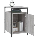 Bedside Cabinets 2 pcs Grey Sonoma 40x42x60 cm Engineered Wood - 45-Degree Angle