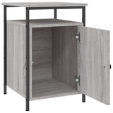 Bedside Cabinets 2 pcs Grey Sonoma 40x42x60 cm Engineered Wood - Rear View