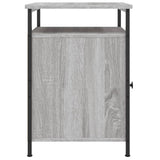 Bedside Cabinets 2 pcs Grey Sonoma 40x42x60 cm Engineered Wood - Low Angle