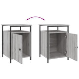 Bedside Cabinets 2 pcs Grey Sonoma 40x42x60 cm Engineered Wood - Extra Image
