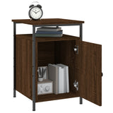 Bedside Cabinet Brown Oak 40x42x60 cm Engineered Wood - Top-Down View