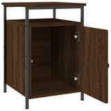 Bedside Cabinet Brown Oak 40x42x60 cm Engineered Wood - 45-Degree Angle