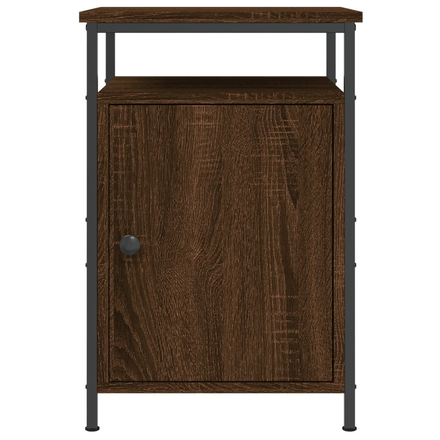Bedside Cabinet Brown Oak 40x42x60 cm Engineered Wood