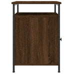 Bedside Cabinet Brown Oak 40x42x60 cm Engineered Wood