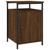 Bedside Cabinets 2 pcs Brown Oak 40x42x60 cm Engineered Wood - Side View