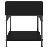 Bedside Table Black 40x41x50 cm Engineered Wood