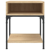 Bedside Table Sonoma Oak 40x41x50 cm Engineered Wood - Top-Down View