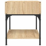 Bedside Table Sonoma Oak 40x41x50 cm Engineered Wood - 45-Degree Angle