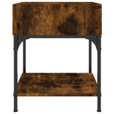 Bedside Tables 2 pcs Smoked Oak 40x41x50 cm Engineered Wood - Rear View