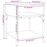 Bedside Tables 2 pcs Smoked Oak 40x41x50 cm Engineered Wood - Extra Image