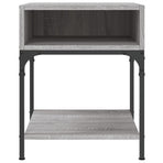 Bedside Table Grey Sonoma 40x41x50 cm Engineered Wood