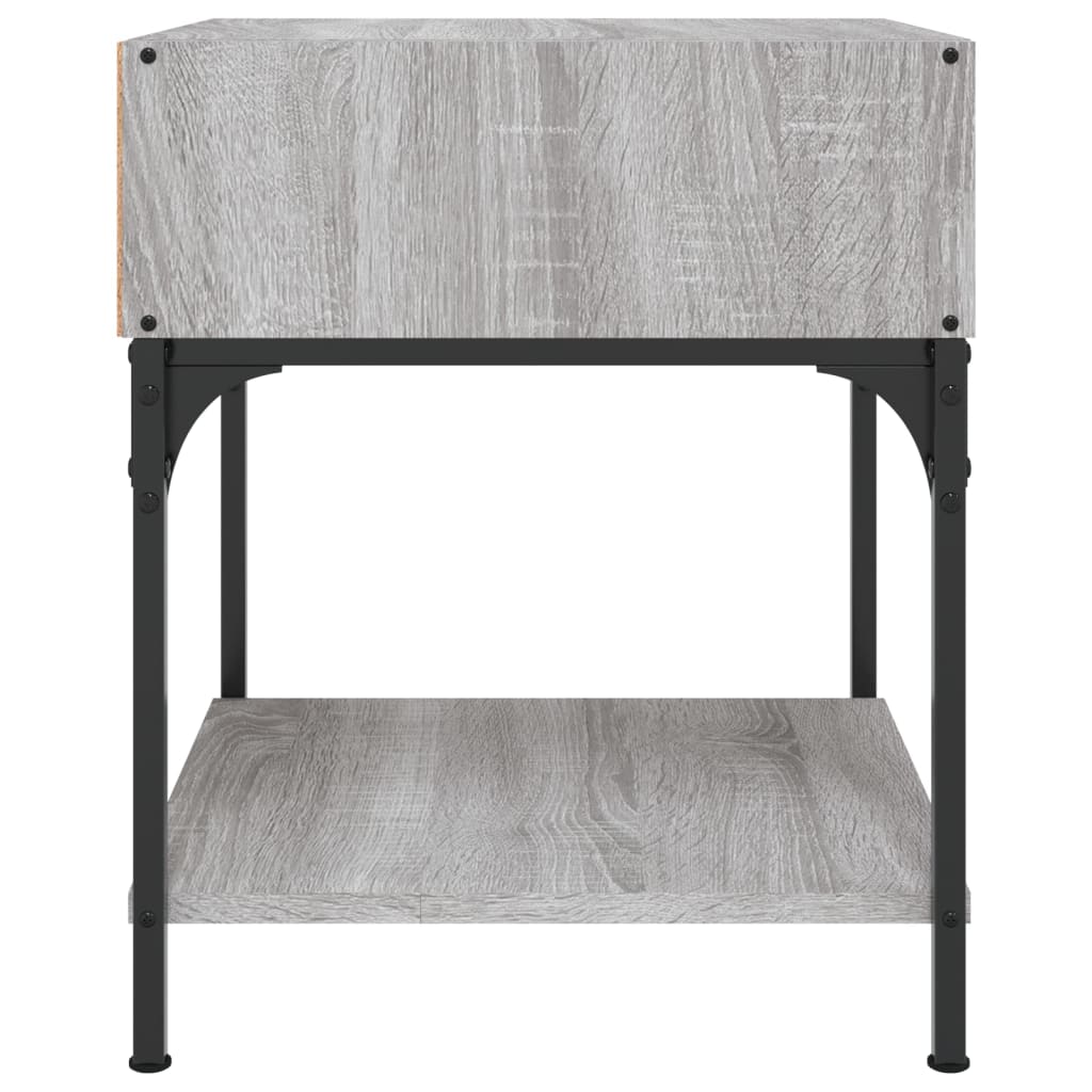 Bedside Table Grey Sonoma 40x41x50 cm Engineered Wood