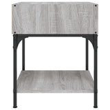 Bedside Table Grey Sonoma 40x41x50 cm Engineered Wood - 45-Degree Angle