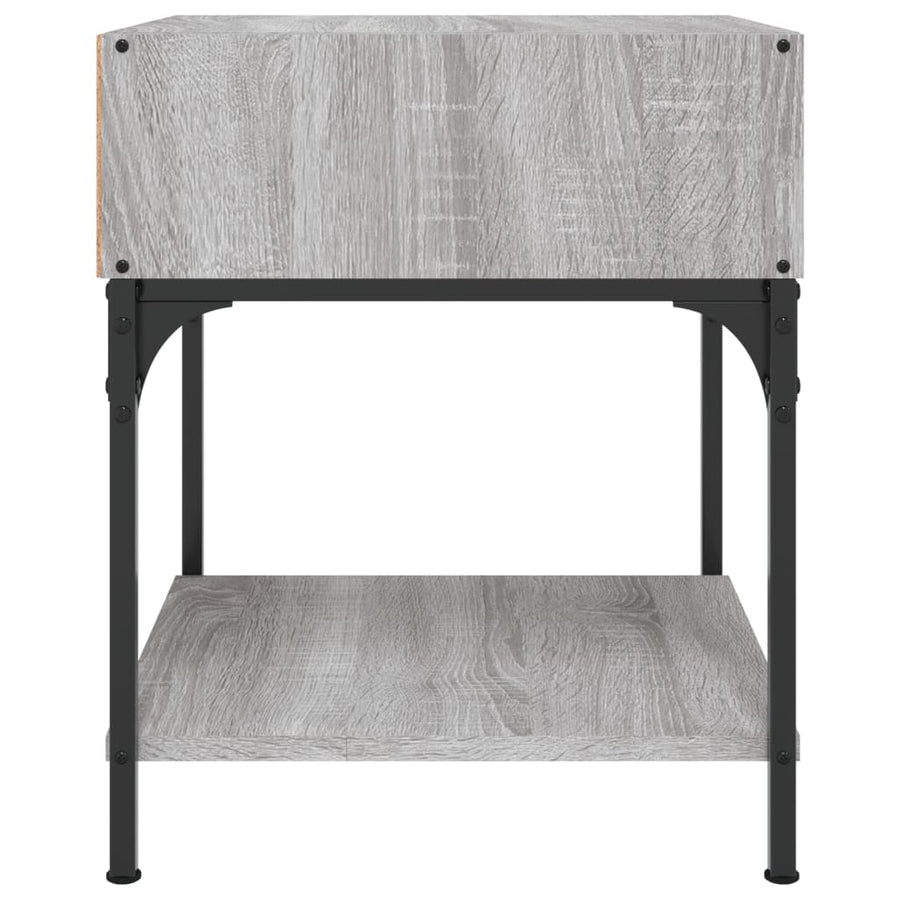 Bedside Table Grey Sonoma 40x41x50 cm Engineered Wood