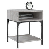 Bedside Tables 2 pcs Grey Sonoma 40x41x50 cm Engineered Wood - Side View