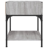 Bedside Tables 2 pcs Grey Sonoma 40x41x50 cm Engineered Wood - Rear View