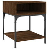 Bedside Table Brown Oak 40x41x50 cm Engineered Wood