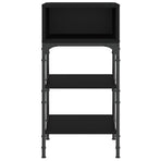 Bedside Table Black 35x34.5x70 cm Engineered Wood