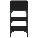 Bedside Table Black 35x34.5x70 cm Engineered Wood