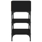 Bedside Table Black 35x34.5x70 cm Engineered Wood