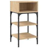 Bedside Table Sonoma Oak 35x34.5x70 cm Engineered Wood - Front View