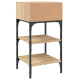 Bedside Tables 2 pcs Sonoma Oak 35x34.5x70 cm Engineered Wood - Close-Up Angle