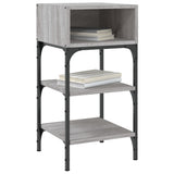 Bedside Tables 2 pcs Grey Sonoma 35x34.5x70 cm Engineered Wood - Side View