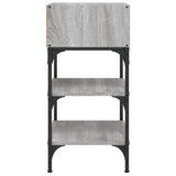 Bedside Tables 2 pcs Grey Sonoma 35x34.5x70 cm Engineered Wood - Rear View