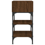 Bedside Table Brown Oak 35x34.5x70 cm Engineered Wood