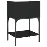 Bedside Tables 2 pcs Black 40.5x31x60 cm Engineered Wood - Extra Image