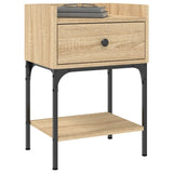 Bedside Tables 2 pcs Sonoma Oak 40.5x31x60 cm Engineered Wood - Side View