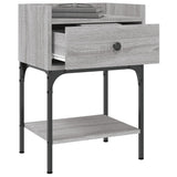 Bedside Tables 2 pcs Grey Sonoma 40.5x31x60 cm Engineered Wood - Top-Down View