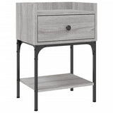Bedside Tables 2 pcs Grey Sonoma 40.5x31x60 cm Engineered Wood