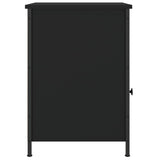 Bedside Cabinet Black 40x42x60 cm Engineered Wood - Close-Up Angle