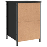 Bedside Cabinet Black 40x42x60 cm Engineered Wood - Low Angle