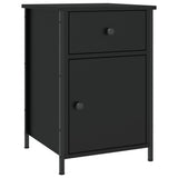 Bedside Cabinets 2 pcs Black 40x42x60 cm Engineered Wood - 45-Degree Angle