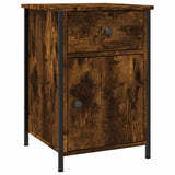 Bedside Cabinets 2 pcs Smoked Oak 40x42x60 cm Engineered Wood - 45-Degree Angle