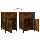 Bedside Cabinets 2 pcs Smoked Oak 40x42x60 cm Engineered Wood - Extra Image
