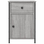 Bedside Cabinet Grey Sonoma 40x42x60 cm Engineered Wood