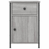 Bedside Cabinet Grey Sonoma 40x42x60 cm Engineered Wood - 45-Degree Angle