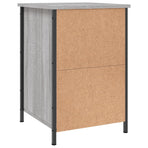 Bedside Cabinet Grey Sonoma 40x42x60 cm Engineered Wood