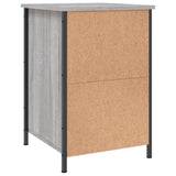 Bedside Cabinet Grey Sonoma 40x42x60 cm Engineered Wood - Low Angle