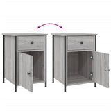 Bedside Cabinet Grey Sonoma 40x42x60 cm Engineered Wood - Extra Image